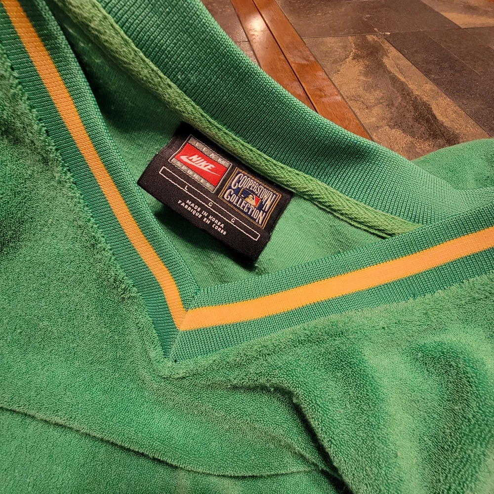 NIKE MLB Vtg 90's Cooperstown Collection Oakland Athletics Fleece Men L Baseball
